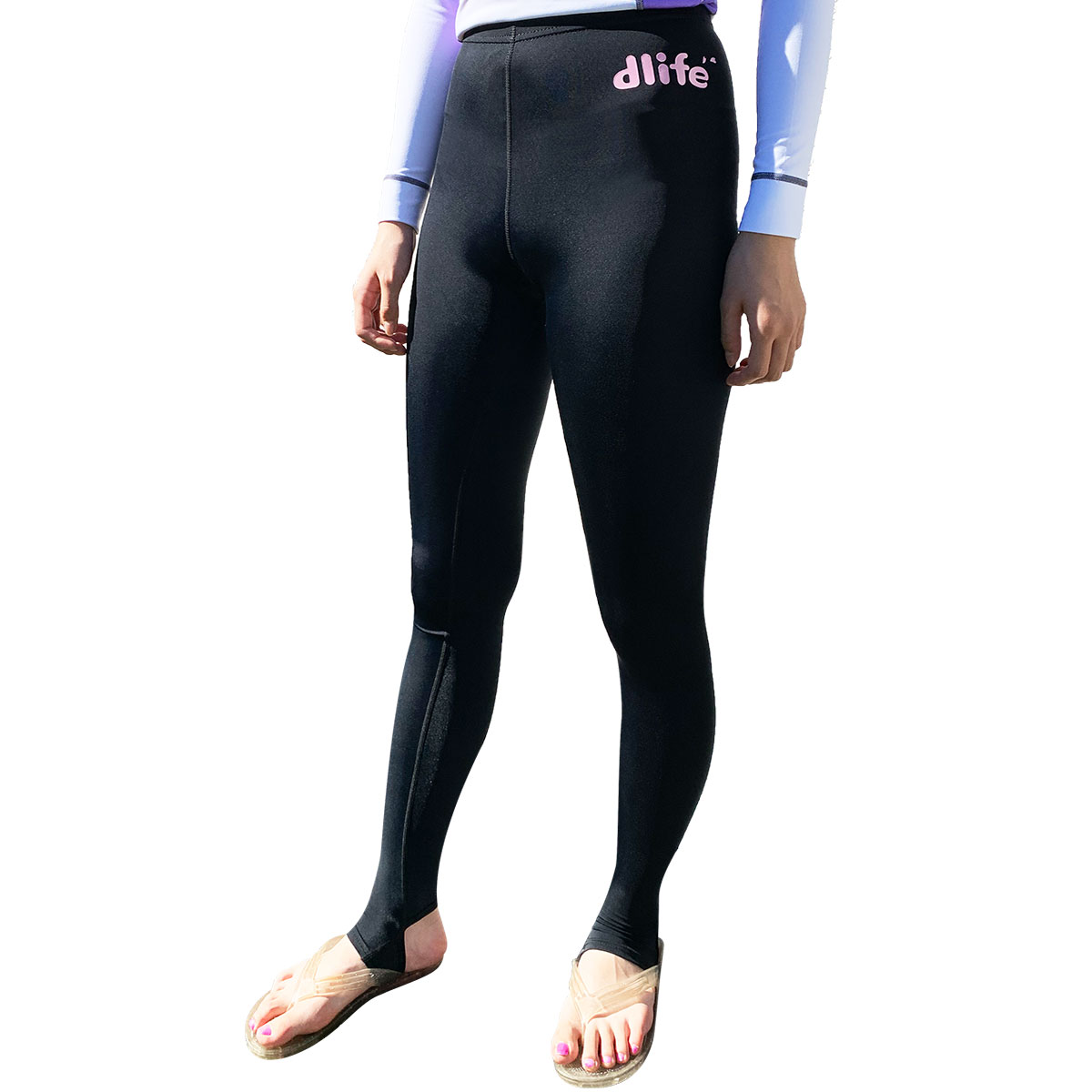 女性用トレンカd-lifeラッシュロングパンツ紫外線カットUPF50+[インナーパンツ]