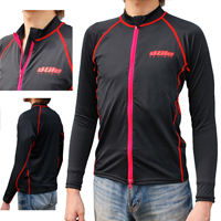 dlife長袖ラッシュガード[ダイバーズラッシュ]フロントジッパーオープンメンズ